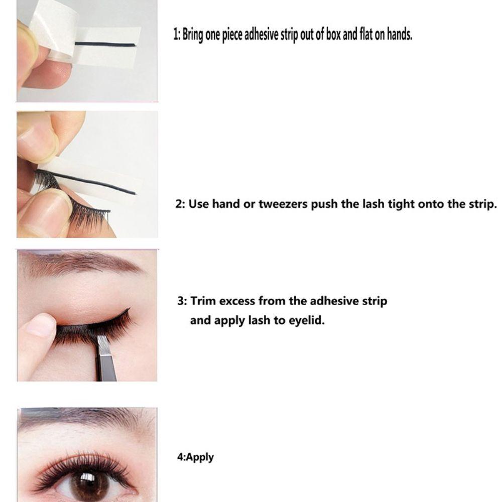 Более Невидимая Клейкая Лента Полоски Накладных Ресниц Многоразовые Полоски Ресниц Инструмент для Наращивания