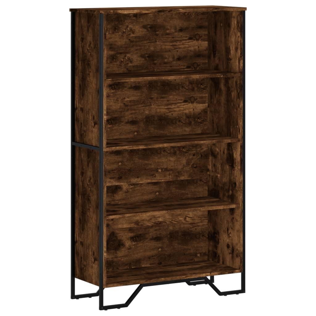 Vidaxl Regał, Przydymiony Dąb, 80X31X137,5 Cm, Materiał Drewnopochodny