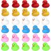 JIMIGUGU Duck Bath Toys, Set of 30, Colorful, Floating, Sound-Making Duck Toys for Pool, Bath, Decoration, Festival, or As a Prize