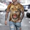 Мужская футболка с 3D принтом животных и мышей, летняя модная повседневная мужская рубашка для занятий спортом на открытом воздухе, для фитнеса, с круглым вырезом и короткими рукавами, одежда