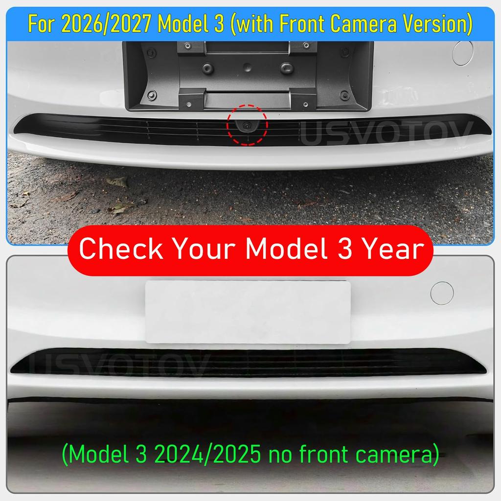 ckwjb7 For Tesla Model 3 2024 2025 2026 Model Y Juniper Grille Mesh Inserts Lower Bumper Anti Insect Net Dust Proof Vent Grille Cover