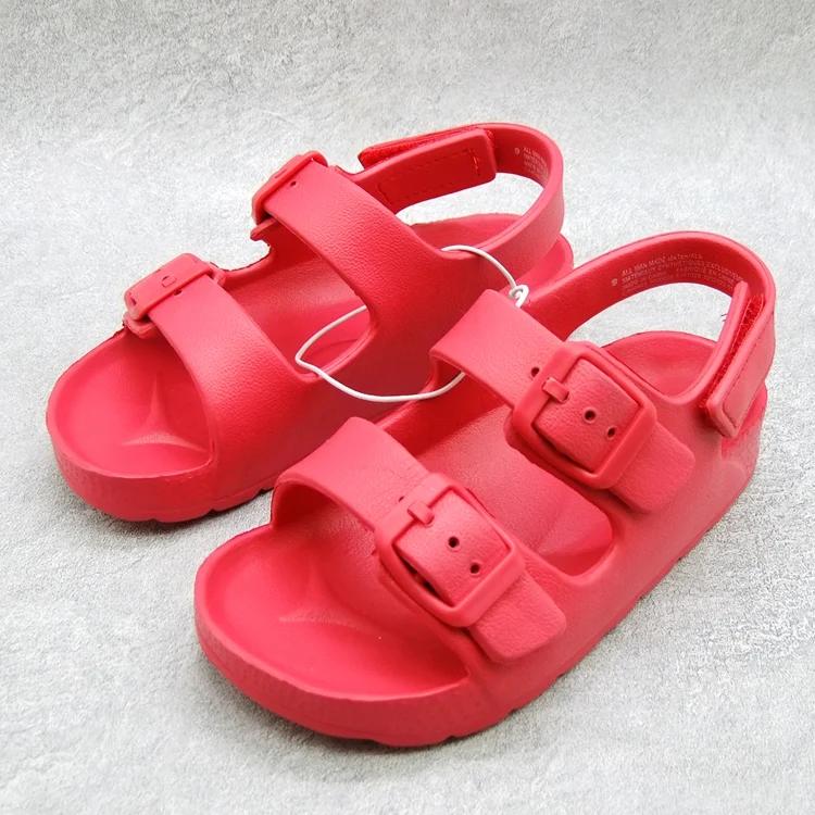 Детские летние сандалии Легкие Нескользящие EVA Сандалии для малышей Детские Пляжные Детские 2024 Новые Туфли с открытым носком для детей