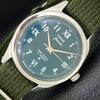 AUTHENTIC HMT JANATA HAND-WINDING MENS GREEN DIAL WATCH A600030-5 N101-a600030