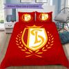 Belgian Football Club Pattern Bedding,Quilt Set Quilt Cover Pillowcase Home Birthday Gift (1*duvet Cover+2*pillowcase,without core)SSJT0917157
