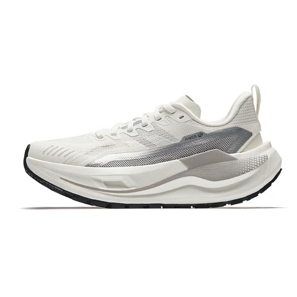 Anta Kunlun Comfortable Fashion Versatile Shock Absorbing Durable Rebound Low Top Trail Running Shoes Women Sneaker Ivory 122525590-1