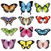Colors Butterfly Applique On Clothes Thermal Transfer Stripe Diy T-Shirt Washable Clothing Stickers Butterfly Decor Patch