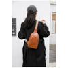 Rivet Shoulder Soft Leather Chest Bag