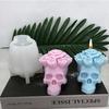 Силиконовая форма для свечи Цветочный Череп DIY 3D Змеиный Череп Поделки Гипс Смола мыло бетон форма Инструмент для изготовления подарков на Хэллоуин