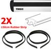2X Replacement Thule T-slot Seal Rubber Strip Wingbars Aerobars Bar Rhino Reconn 150cm
