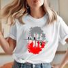 Friends Upside Down World Theme Tshirt  Fun Unisex Pure Cotton Tshirt Printed for Womens Daily Wear Shortsleeved