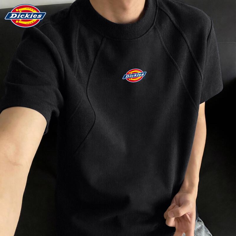 Мужская футболка Dickies свободного кроя, деконструированная, пэчворк