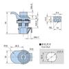1 Set Locking Push Button Latch For Marine Boat Radio Box, Tool Box, Electronic Box, Motorcycle Glove Box Lock