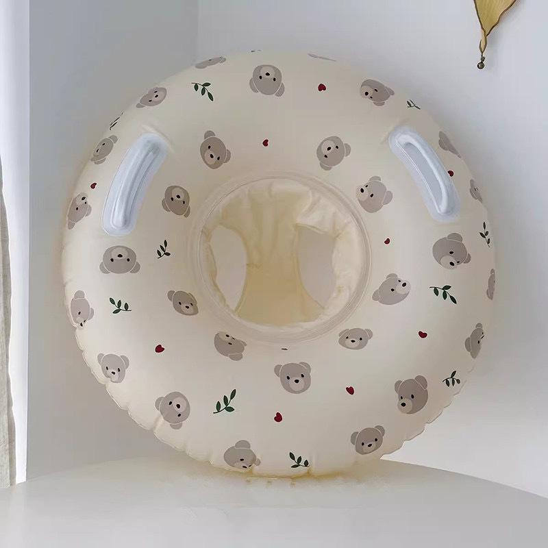 Детский надувной круг для плавания «Маленький кролик» с двойной воздушной камерой и утолщенными надувными рукавами