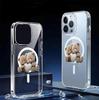 Магнитный прозрачный чехол Care Bears для iPhone 15/16/17 Pro Max