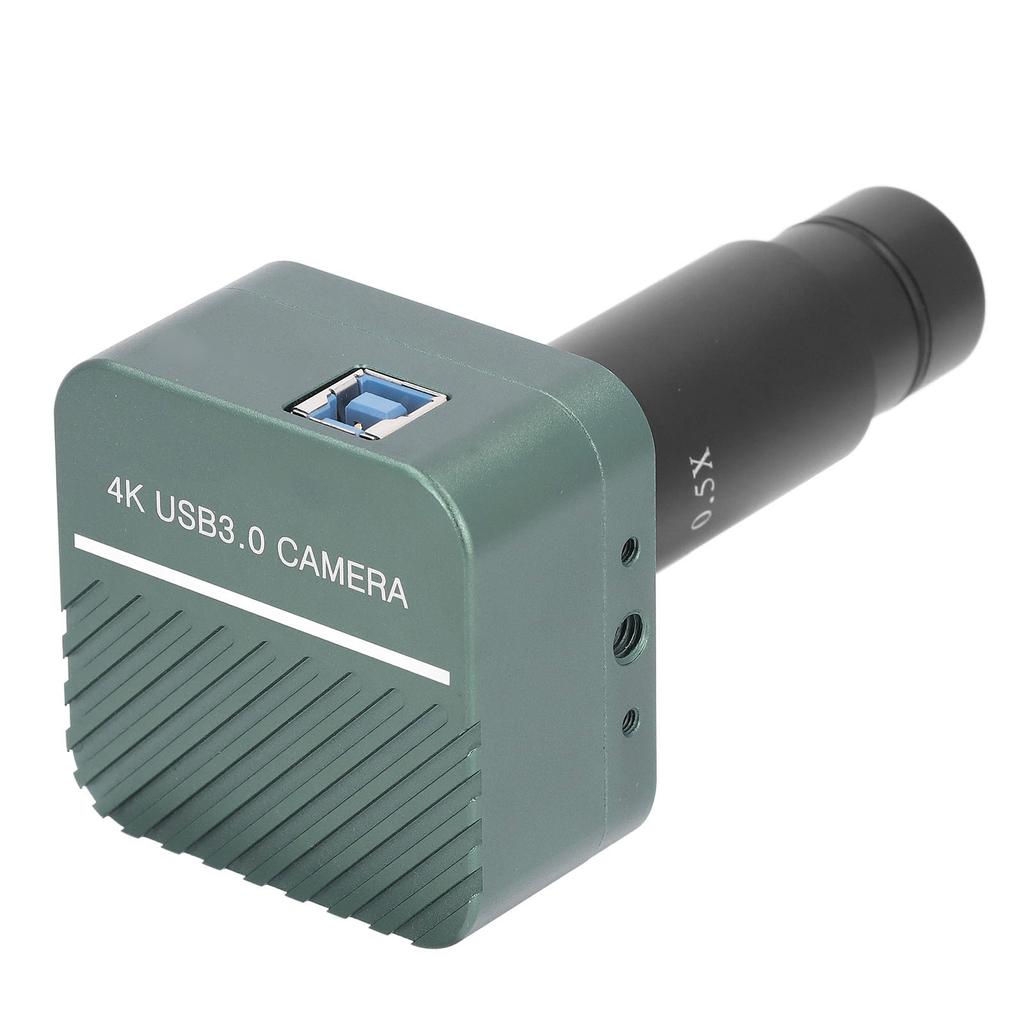 Electronic Microscope Camera 4K 8MP USB3.0 Electronic Digital Eyepiece with 0.5X Lens and 30mm 30.5mm Adapter