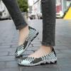 Summer Handmade Braid Beach Shoes Women Slip On Large Size Casual Espadrilles Breathable Sneakers Lazy Shoes