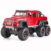 Масштаб 1/22 Benz G63 AMG 6x6 V12, внедорожная черная модель пикапа, игрушечный автомобиль из цинкового сплава со звуком и светом для детей, подарок для мальчиков и девочек