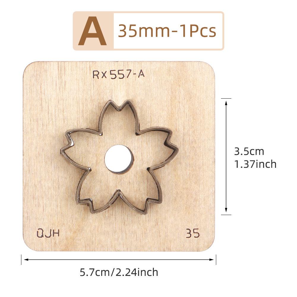 1 шт. Кожаный вырубной штамп DIY Лезвие-нож для вырезания лепестков цветов Форма-штамп для изготовления кожаных брелоков Кожевенное ремесло Штамп для пробивки