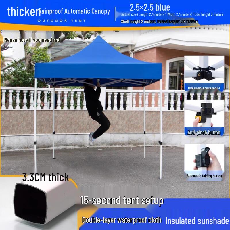 Heavy-Duty Folding Outdoor Pop-Up Canopy