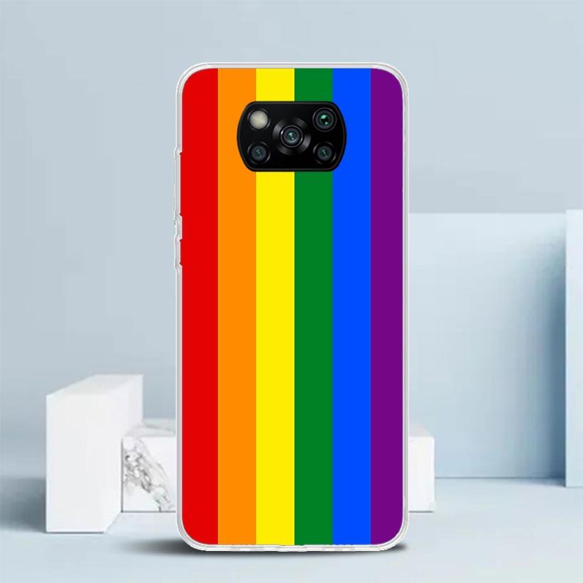 Love Is Love LGBT Rainbow Phone Case For Xiaomi Poco F7 Ultra X5 X6 X7 Pro M7 Redmi 15C 15 13C 13 12C 12 10C 10 10A 9 9C 9A 9T C