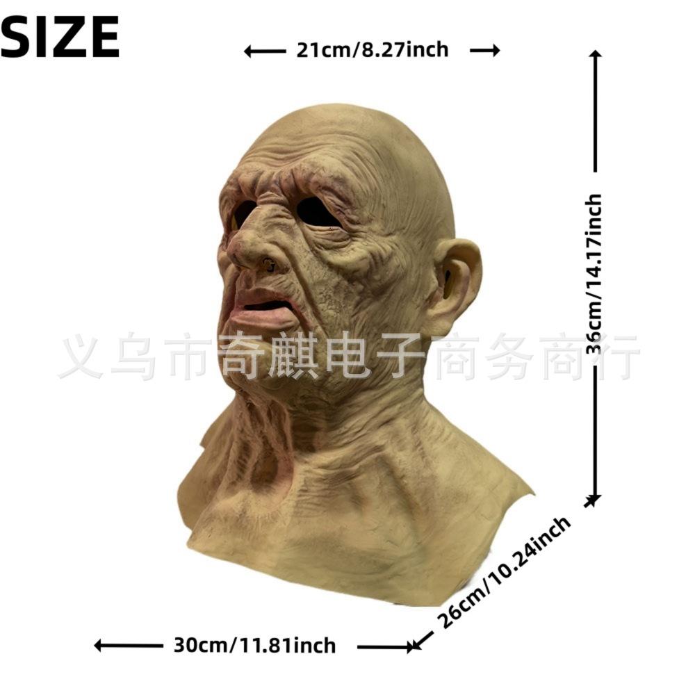 Old Man Mask Halloween Horror Mask cosplay Costume and masquerade props can be labeled
