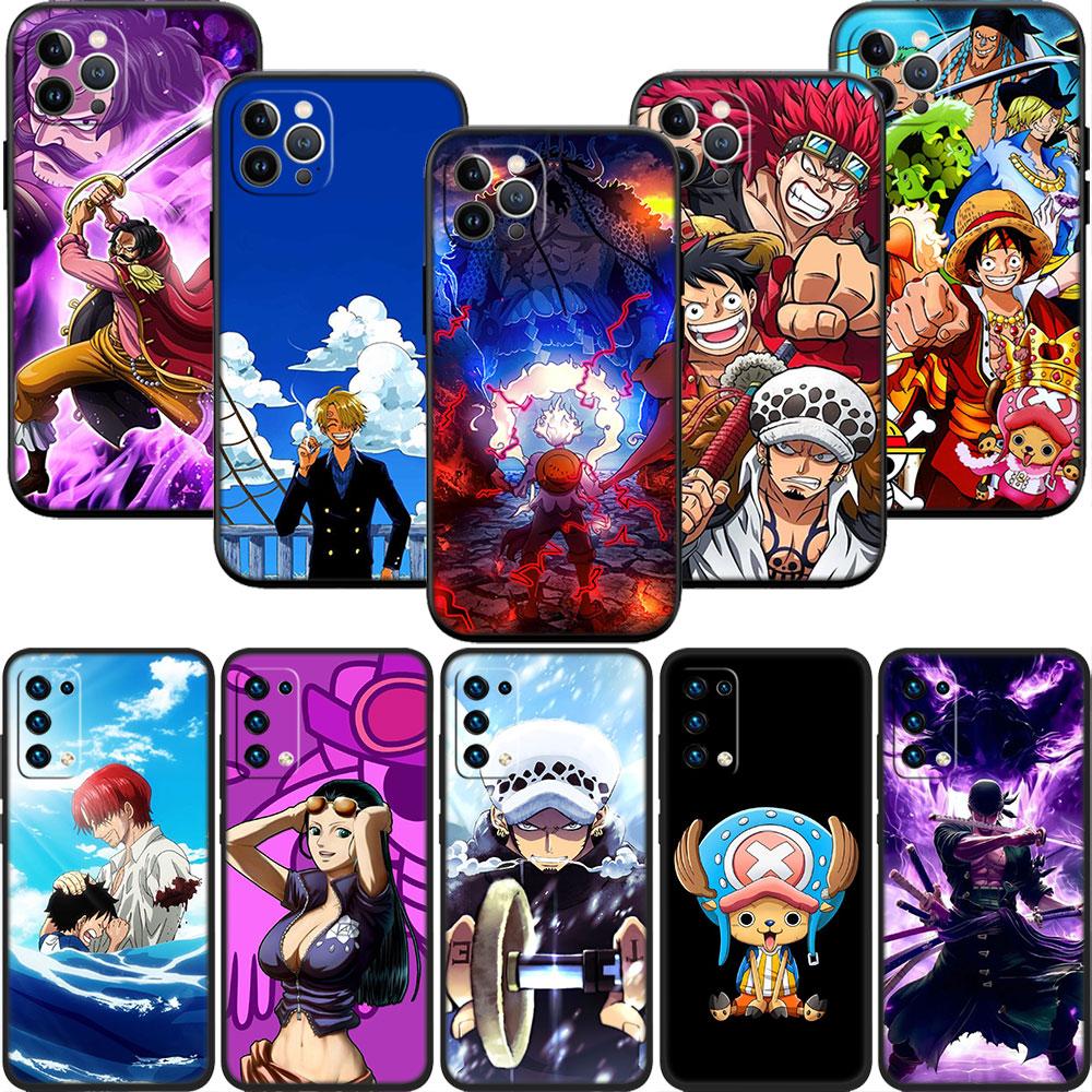 One Piece Cool Soft Shell Phone Case for iPhone 16 15 14 13 12 Pro Max Plus Mini