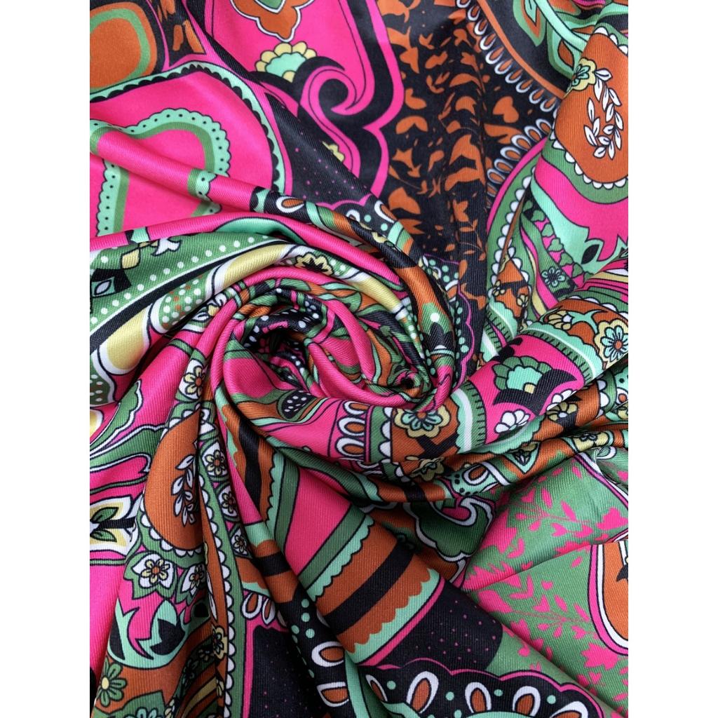 Платье свободного кроя с открытыми плечами и принтом пейсли, винтажное платье с длинными рукавами на весну и осень