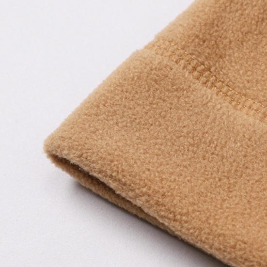 2Pcs/Set Winter Hat Scarf Set Solid Color Polar Fleece Thickened Riding Hat Adjustable Drawstring Neckerchief Set