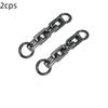 2 шт. Удлинительные цепочки для сумки, металлические цепочки для сумки, короткий плечевой ремень для кошелька для сумки-тоут, сумки через плечо, аксессуары для сумок