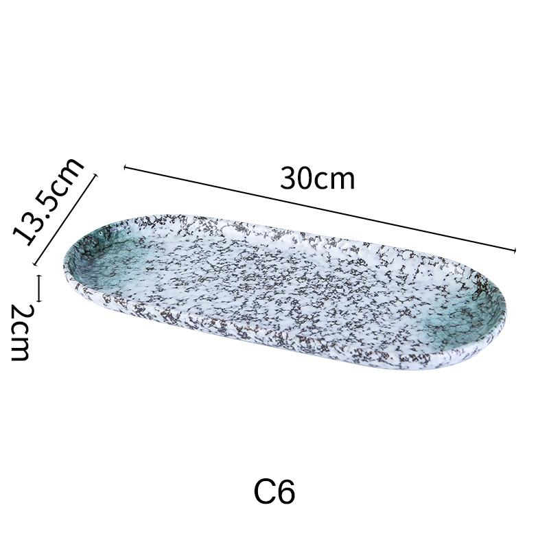 Японская кухня Столовые приборы для сашими Керамическое холодное блюдо Сайра Суши Сервировочная тарелка Угорь Сашими Тарелка для десерта Поднос для закусок
