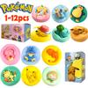 Игрушки 1-12 шт. Аниме Покемон Модель Фигурка Масштабная Модель Пикачу Серия Спящий Положение Руки Спящий Подарок Презент для друзей