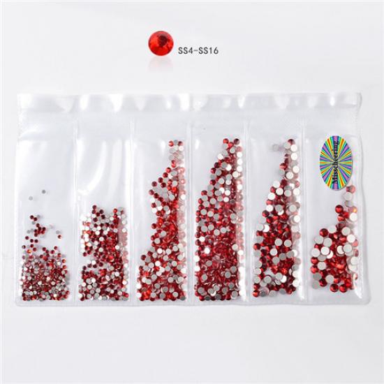 1 сумка, смешанные размеры, Стразы для ногтей, кристаллы, стекло, алмаз, драгоценный камень, украшения для дизайна ногтей, маникюрные инструменты, 20 цветов на выбор