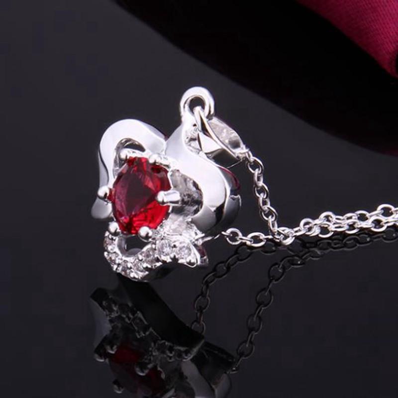 Silver Necklace Pendant ,925 Jewelry Silver Plated Necklace