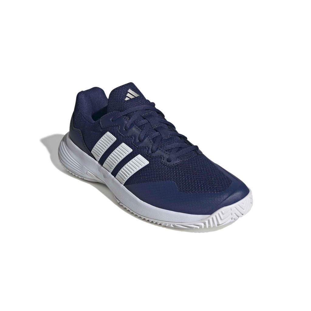 Adidas Tennis Shoes Game Court 2 Unisex Adult ONX03 Dark Metallic cm Blue/Footwear White/Cyber (KI0784) 25.5