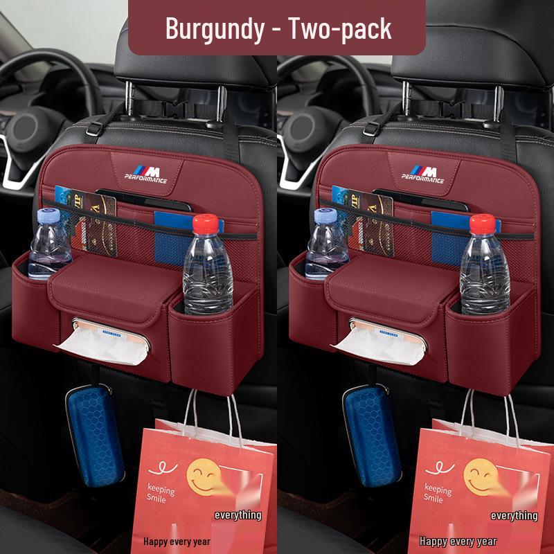 BMW Car Seat Back Organizer with Cup Holder for 3, 5, 1, 6, 7 Series & X1, X3, X4, X5, X6