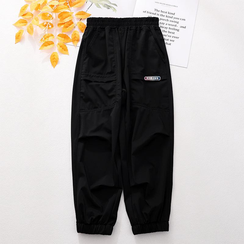 Быстросохнущие летние спортивные штаны для девочек 2024: Свободные, повседневные, длинные брюки для детей.