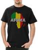 Reggae Africa Herren T-Shirt Zion Music Jah Babylon Musik Rastafari Bob Reggae