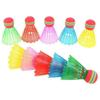 6Pcs Plastic Badminton Ball Sports Badminton Trainer Durable Colorful Badminton Shuttlecocks