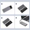 Док-станция M.2 Два протокола TypeC PD100W USB3.2 10 Гбит/с HDMIсовместимый 2.0