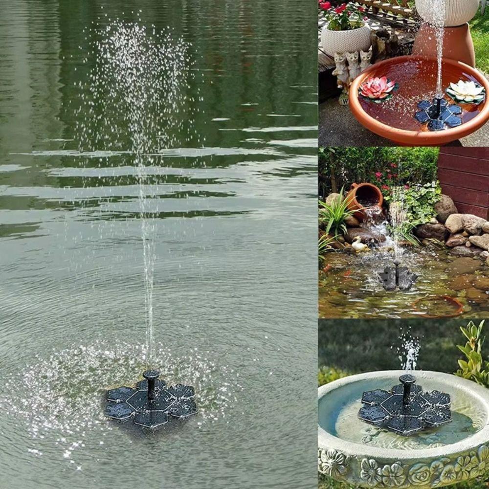 Multiple Nozzles Solar Fountain Pump Energy Saving Solar Water Fountain Fish Tank