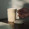 Керамическая офисная чайная чашка Wanqiantang с крышкой