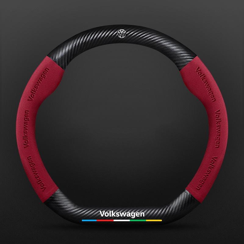 O2Leather Car Steering Wheel Cover For Volkswagen VW Golf 5 7 Mk5 Passat R GT Touran Up Polo Jetta B8 Tiguan GTD Scirocco GTI Golf