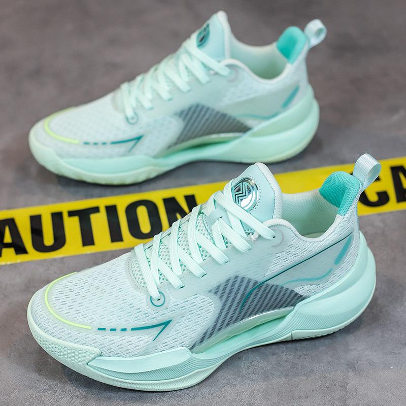 2025 Basketball Shoes Men's 2025 New Mesh Breathable Sports Shoes Sports Students Lightweight Shock-absorbing Running Tide Shoes