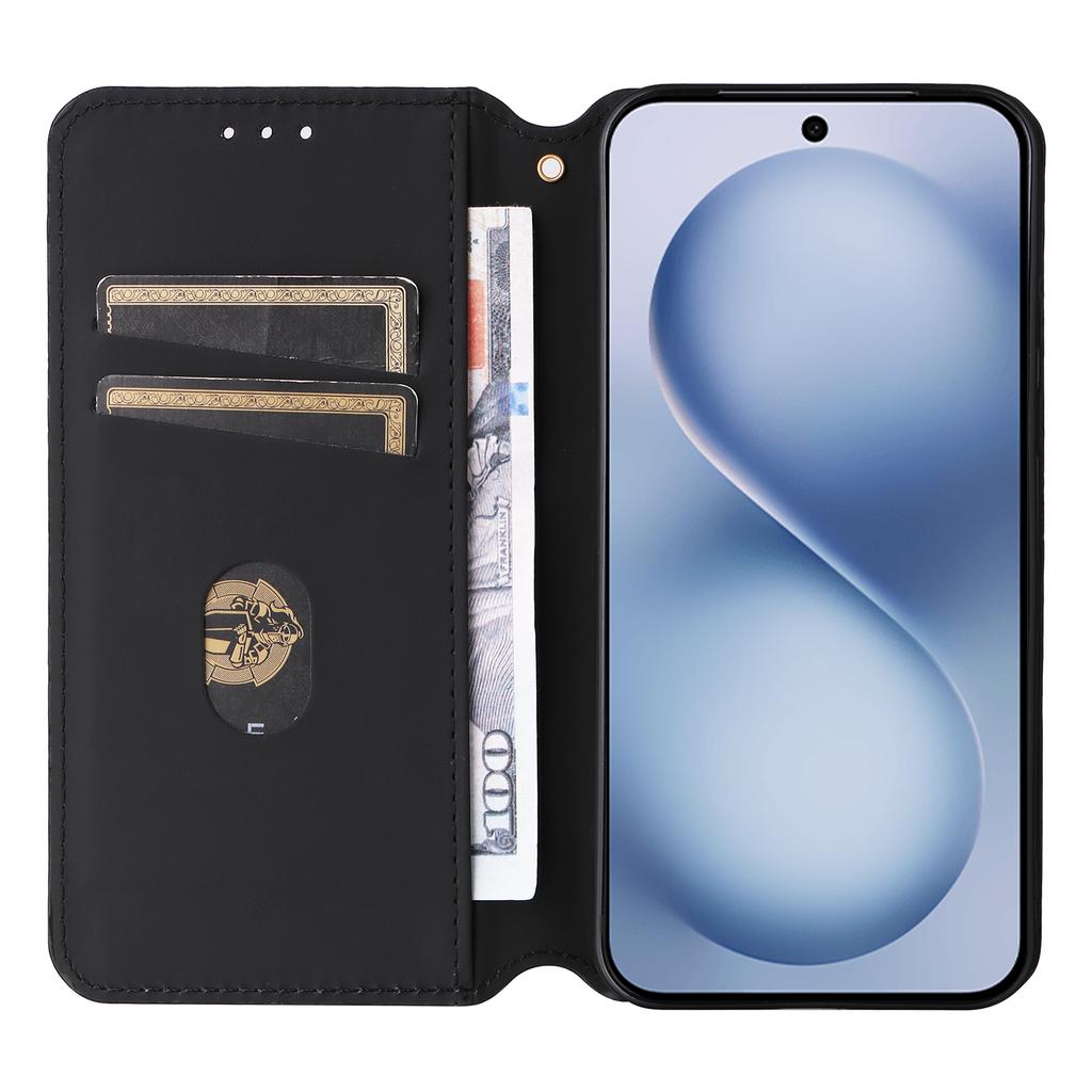 For Vivo X200 FE 5G/S30 Pro Mini 5G Case Wallet Rhombus Imprinted Leather Phone Cover