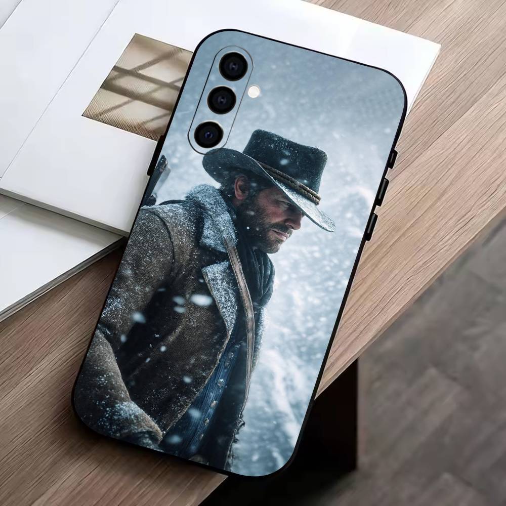 RDR2-Артур Морган Чехол для телефона для Samsung Galaxy A73, A72, A71, A70, A53, A52, A51, Мягкий силиконовый черный чехол