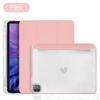 Чехол для планшета Apple iPad Air 1 2 A1566 A1567 A1474 A1475 A1476 с прорезью для ручки, подставка для сна и пробуждения, мягкий чехол, прозрачный защитный чехол