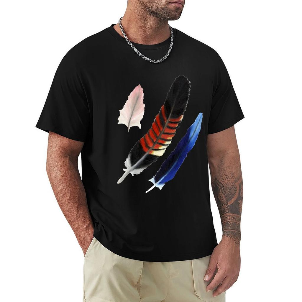 Feathers Australian Birds Tshirt Casual Basic Short Sleeve Tshirt