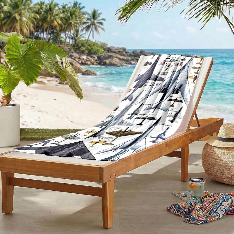 Aircraft Fashion Beach Towel: Ideal for Summer Adventures Soft, absorbent and quick drying suitable for swimming and bathing