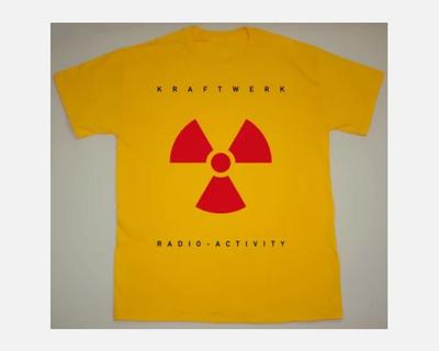 Ретро футболка KRAFTWERK RADIO-ACTIVITY 1975 Классическая желтая унисекс S-4XL
