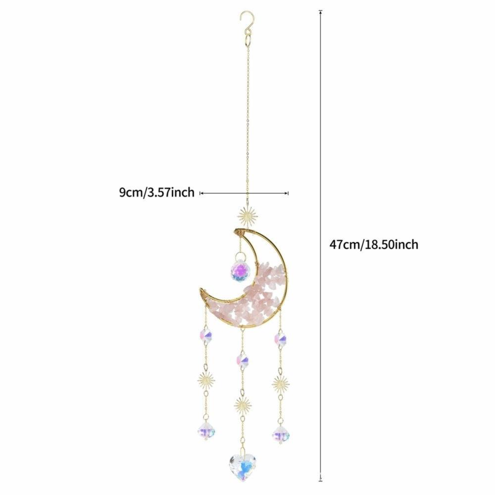 Crystal Sun Catcher Prism Colorful Wind Chimes Creative Moon Catchers Yard Garden Decor